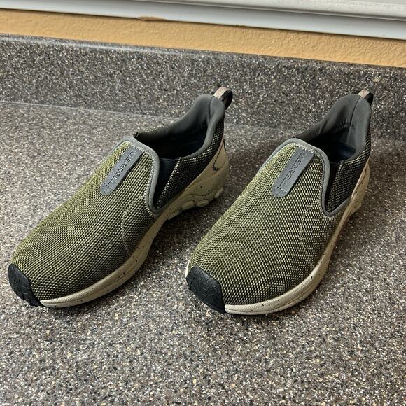 Merrell Footwear Womens Size 8 Comfort Casual Slip On Shoe Green Textile Knitted - Picture 2 of 10